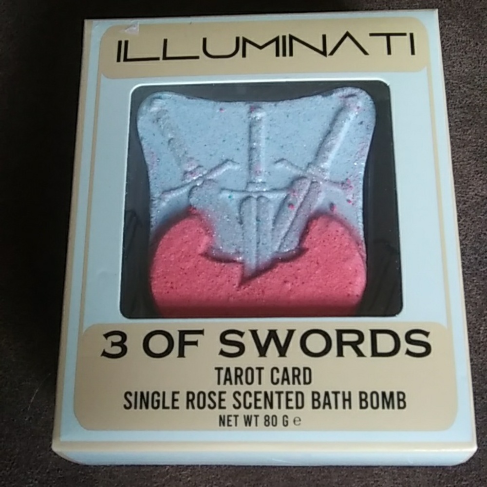 Brand New ILLUMINATI 3 Of Swords For The Healing Heart Bath Drop